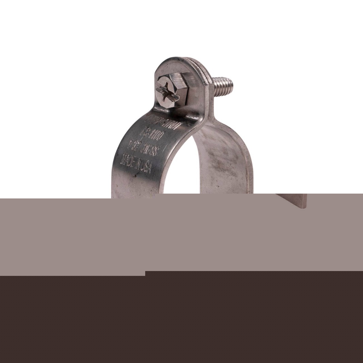 4 Rigid Conduit Pipe Strut Clamp - 304 Stainless Steel