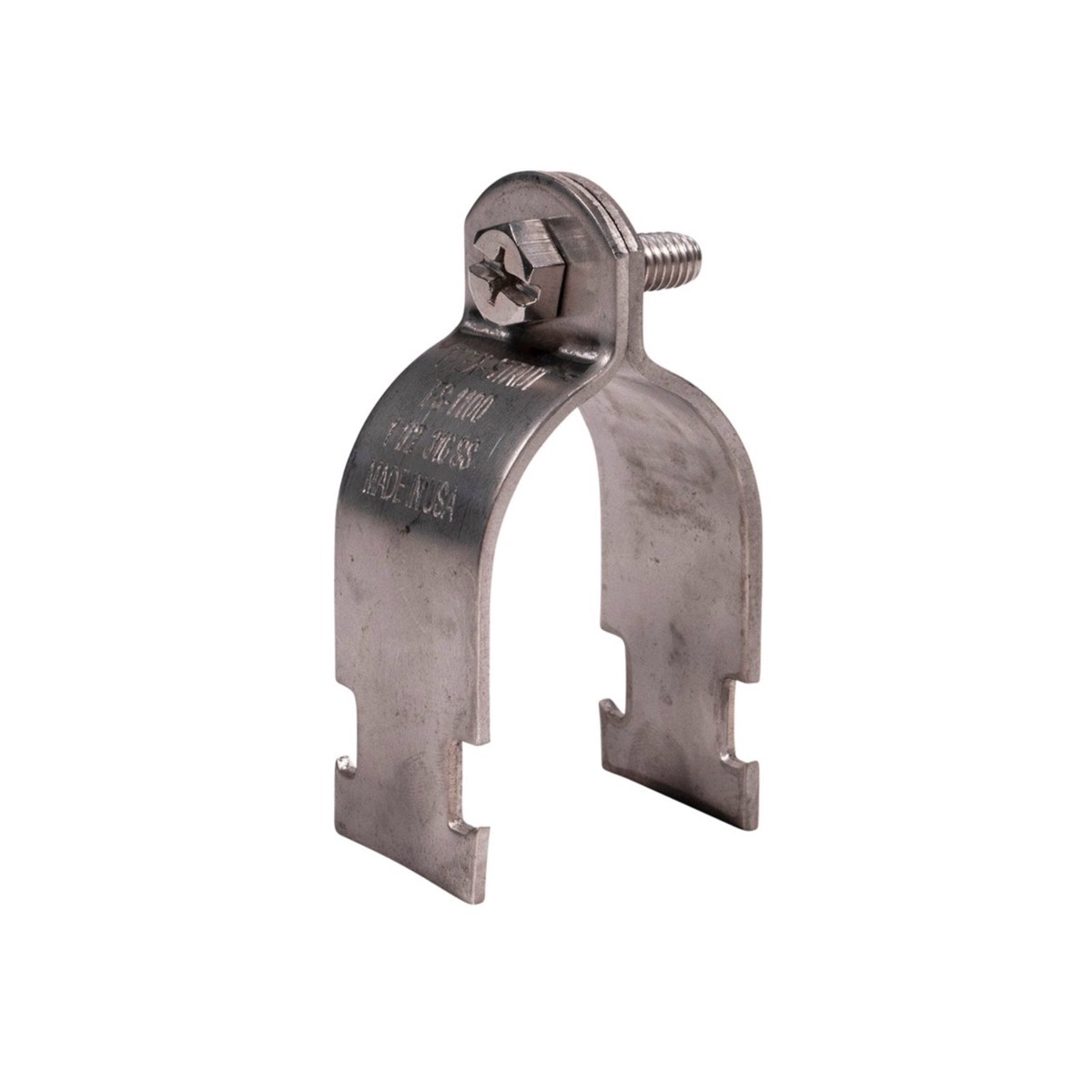 3 Rigid Conduit Pipe Strut Clamp - 316 Stainless Steel