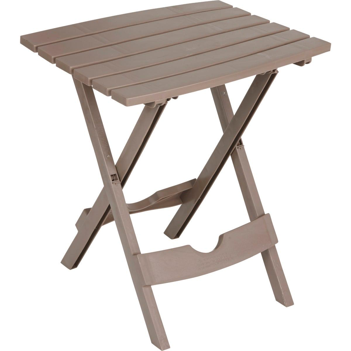 Adams Quik-Fold Portobello 15 In x 175 In Rectangle Resin Folding Side Table
