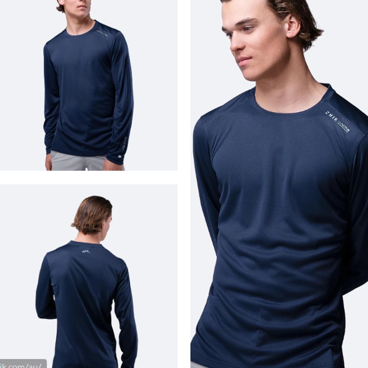 Zhik Mens UVActive UPF50+ Long Sleeve Top - NAVY | XL
