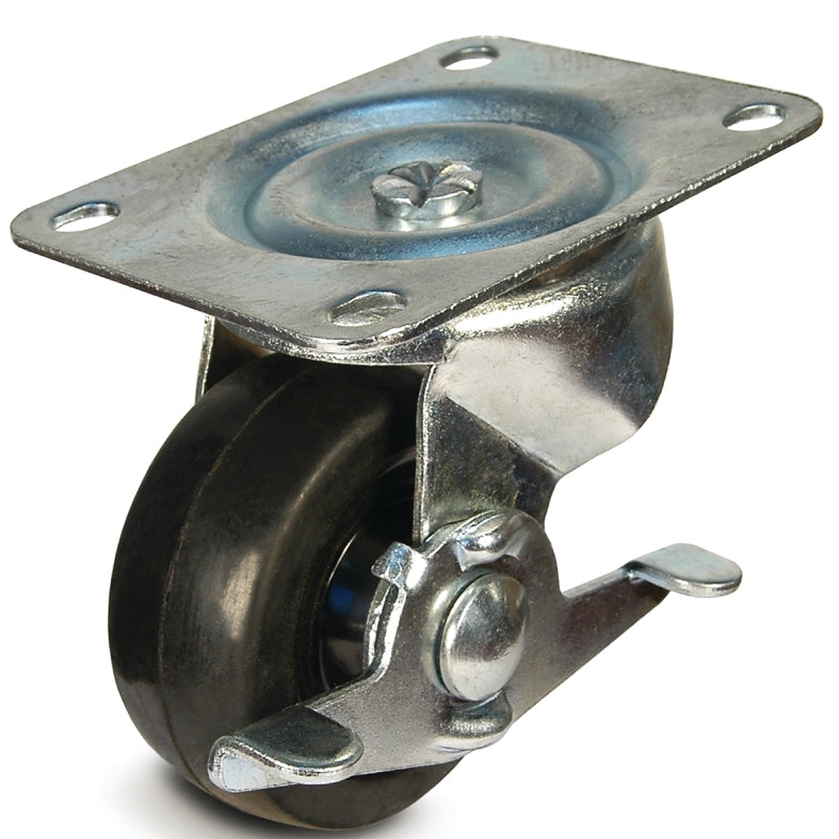 Dh Casters C-GD40RSB Swivel Caster 4 x 5-118 in Plate 5 in H Dimensions 4 in Dia Wheel 1-14 in W Wheel 200 lb