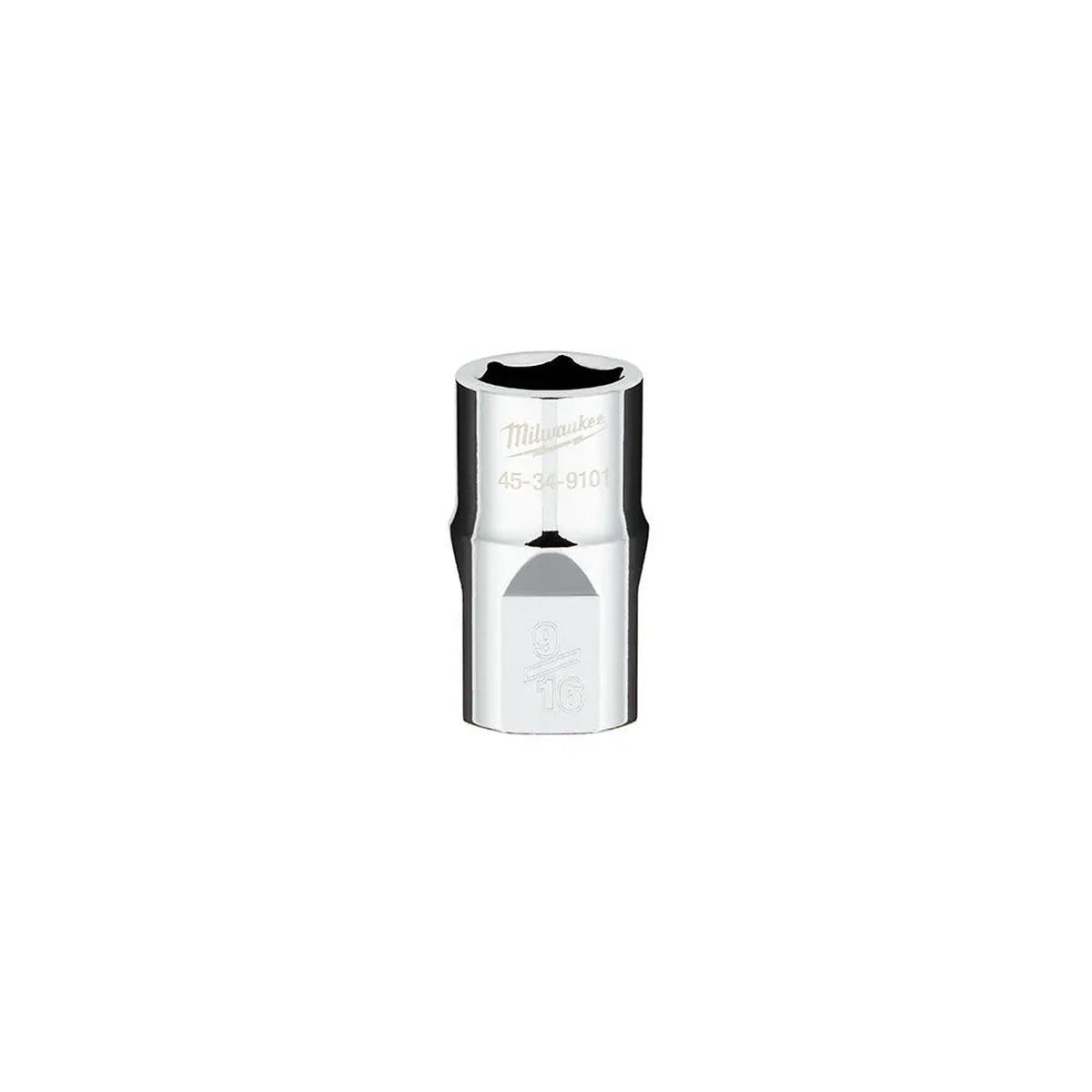 Milwaukee 45-34-9101 - 1/2 in. Drive 9/16 in. SAE 6-Point Socket with FOUR FLAT Sides