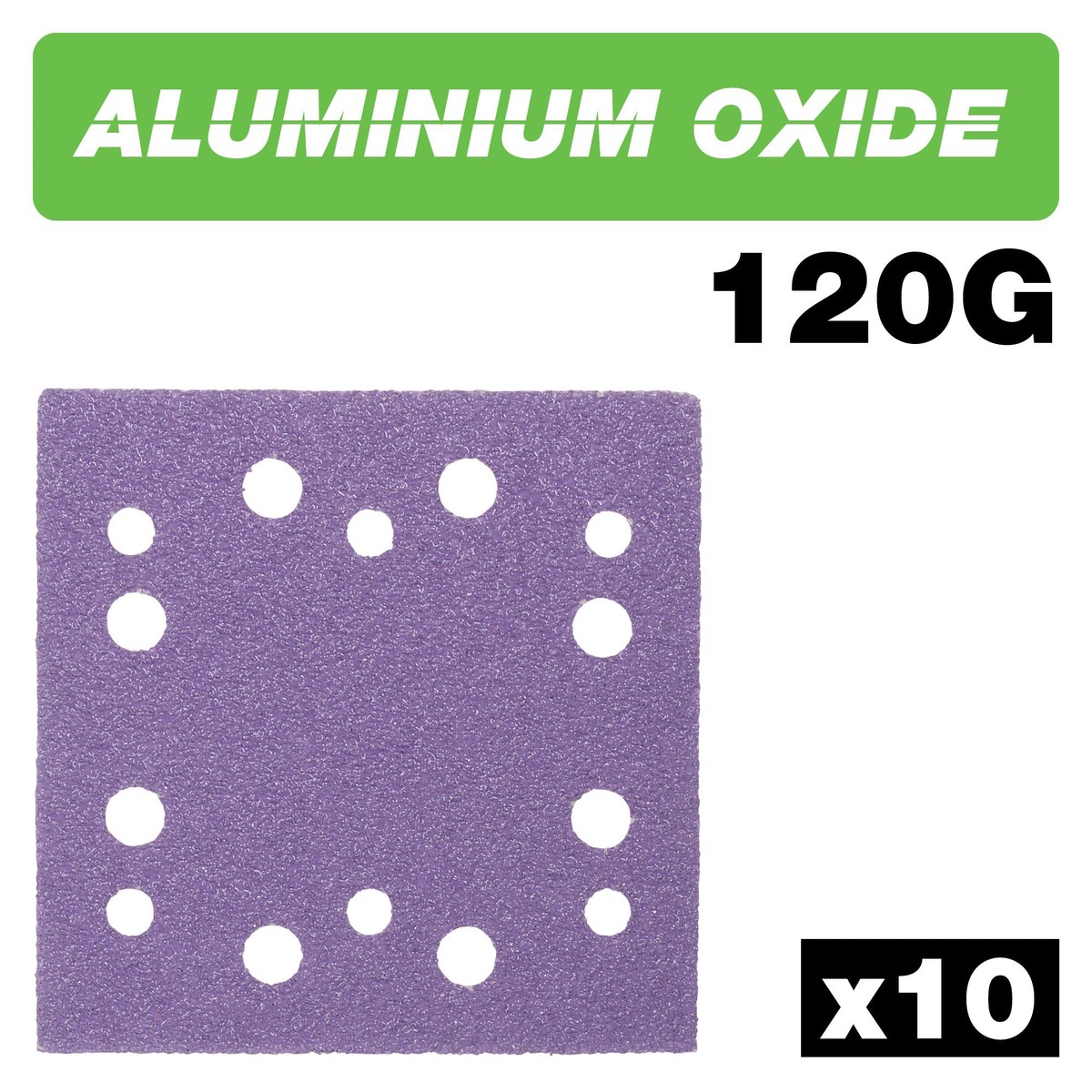 Trend Tools AB/QTR1/120A Aluminium Oxide 1/4 Sheet Sanding Sheet 120 Grit 114Mm X 110Mm 10Pc