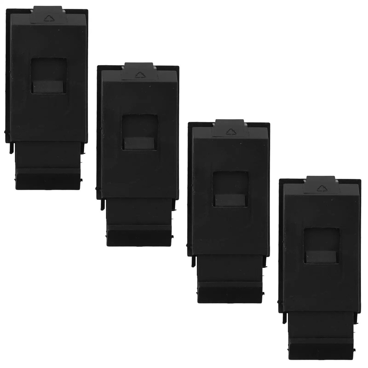 4 Pack Plastic Door Latch Locks For RVs And Distribution Boxes No Tools Needed Rectangular Cabinet Catch Locks With Reliable Locking And Easy Installation Sleek Black Inside Pull Slide