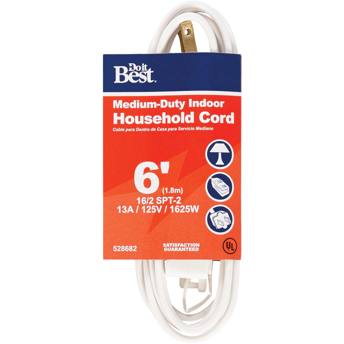 Do it Best 6 Ft 162 White Cube Tap Extension Cord
