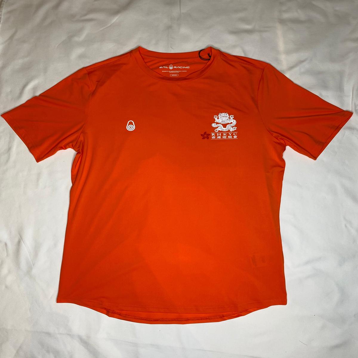 Rashguard SS Orange With Logo-Outrigger - XL