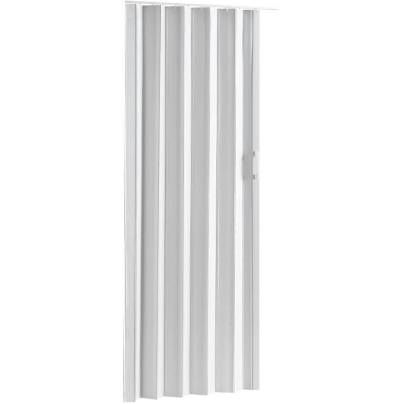 24-36" x 80" Via White Folding Door