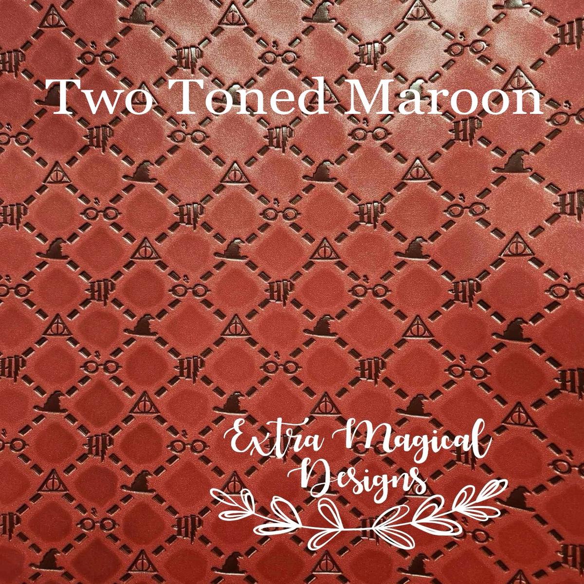 Quilted Wizardry Vinyl 18 inch rolls A - Two Toned Maroon