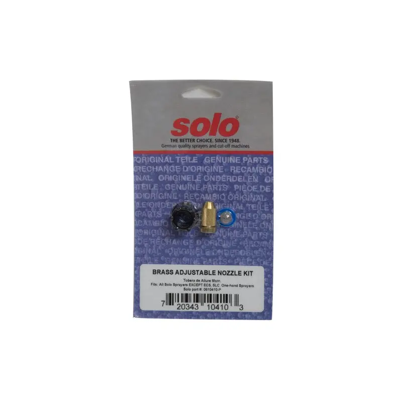 Solo Brass Adjustable Nozzle Kit With Screw Cap And Filter