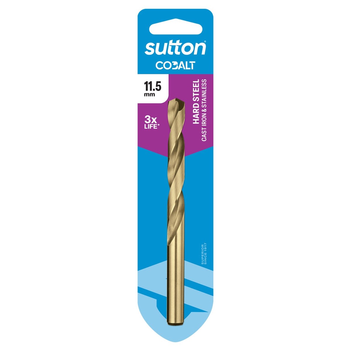 SUTTON 11.5mm Jobber HSS-CO HD Cobalt Drill Bit