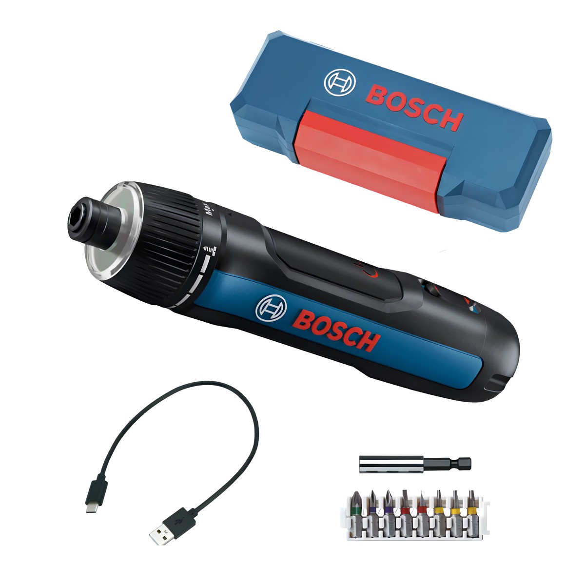BOSCH GO 3.0 Professional Cordless Screwdriver Kit 3.6V, 2.0Ah, 360 RPM, 5Nm Torque with 9-Piece Bit Set with 1 Year Warranty