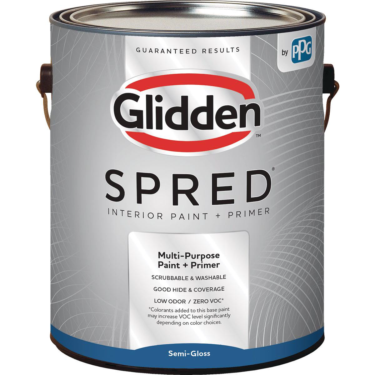 Glidden Spred Interior Paint Primer Semi-Gloss Midtone Base 1 Gallon