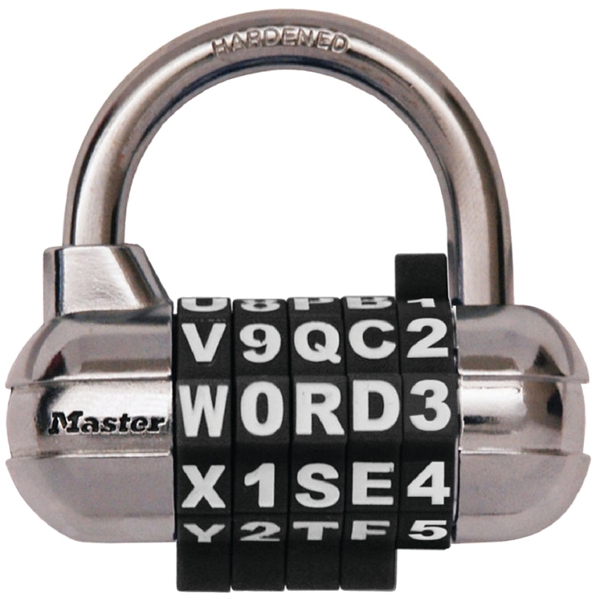 Master Lock 1534D Padlock 14 in Dia Shackle 1-18 in H Shackle Steel Shackle Metal Body 2-12 in W Body