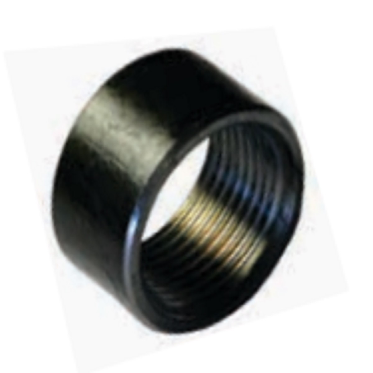 4" BSP Black Steel Half Socket Female Female