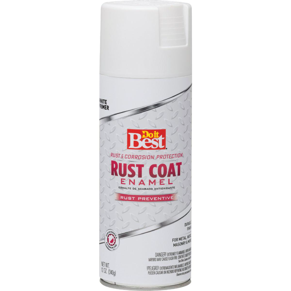 Do It Best 12 oz White Rust Coat Enamel