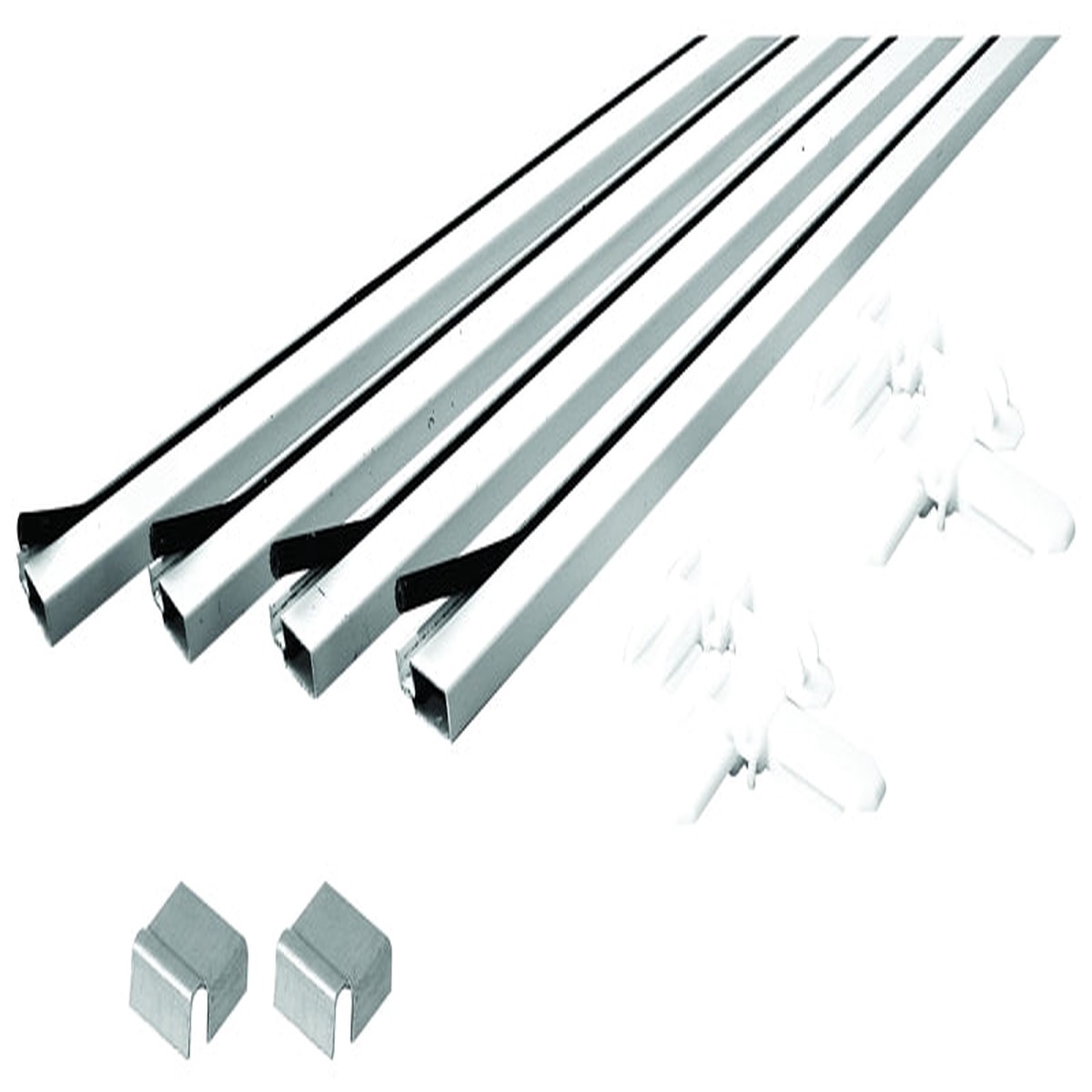 Make-2-Fit PL 7812 Screen Frame Kit 3 ft L x 34 in W Dimensions Aluminum White Painted 10-Piece