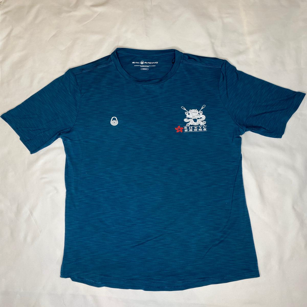 Rashguard SS Blue With Rowing Logo 8211 L