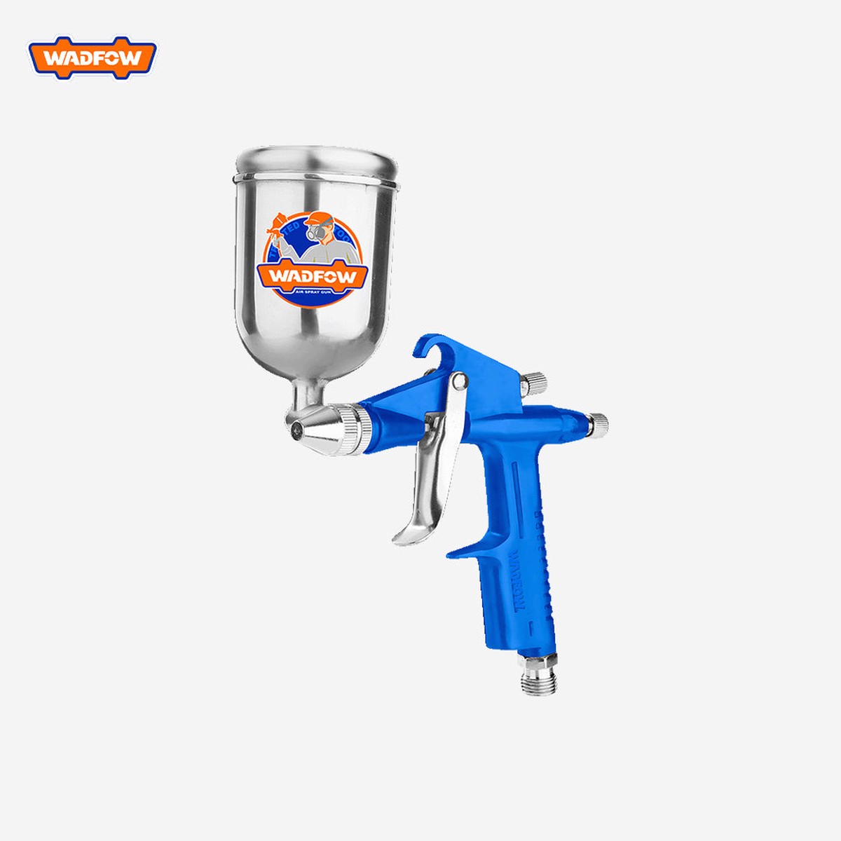 Wadfow Gravity Type Air Spray Gun 100cc Car Paint Base Coat for Air Compressor