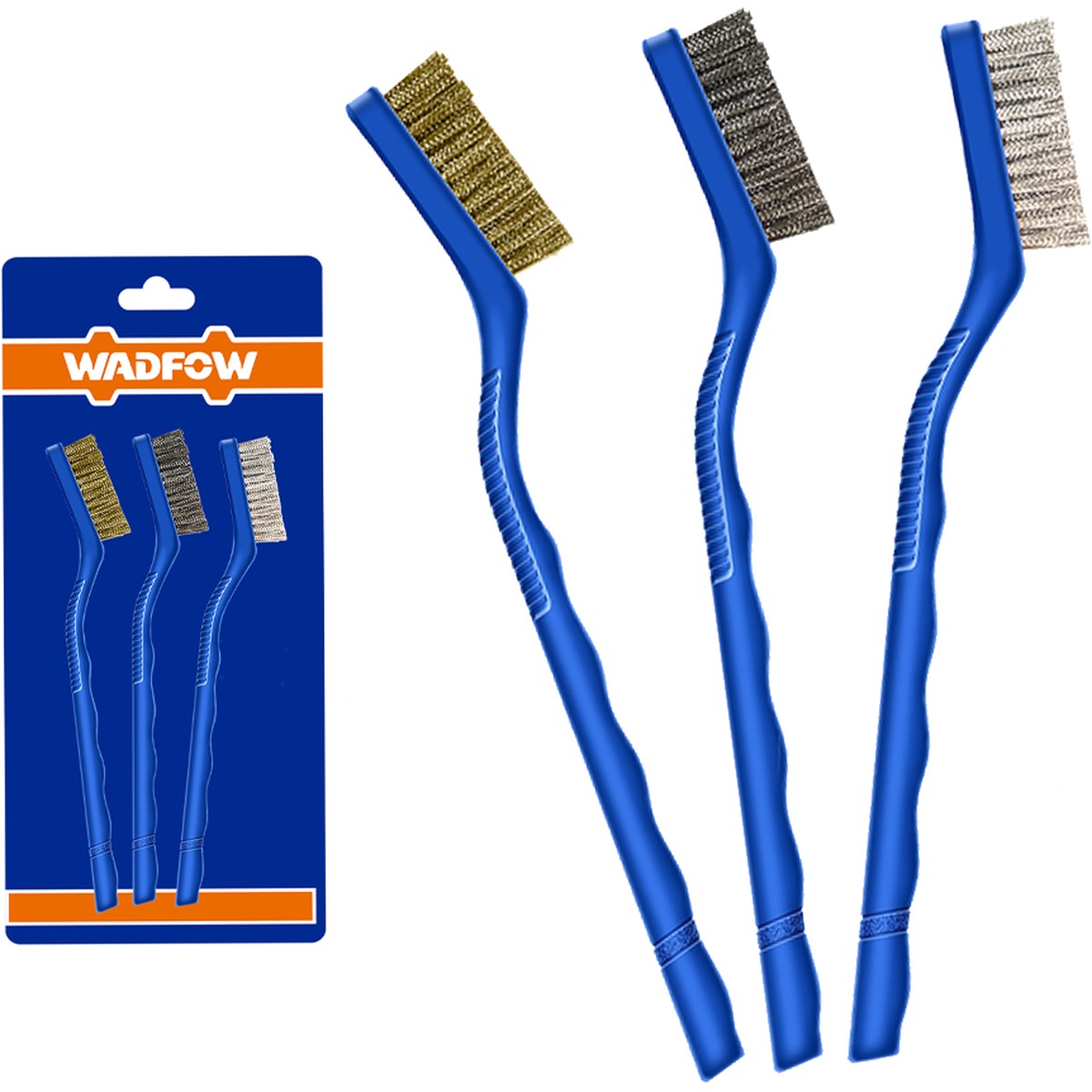 Wadfow WBH3607 Abrasive Brush Set 3Pcs 7"