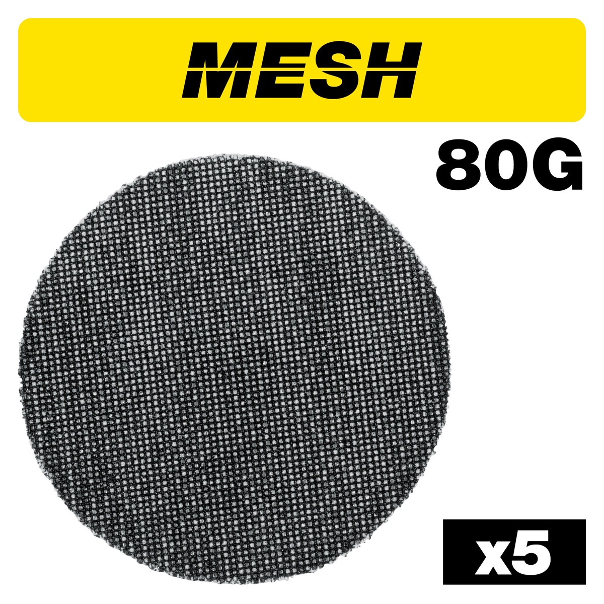 Trend Tools AB/150/80M Mesh Random Orbital Sanding Disc 5Pc 150Mm 80 Grit