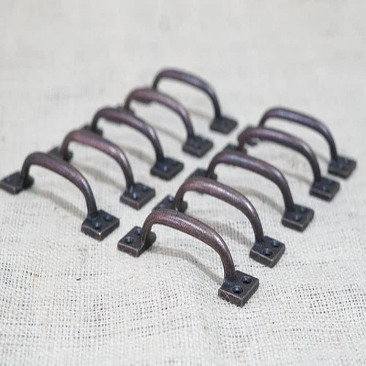 10 Handles Drawer Pulls Small Antique Copper Kitchen Window Pull Bulk Wholesale