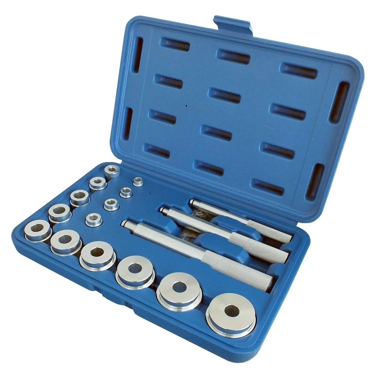 17 PIECE UNIVERSAL ALUMINIUM WHEEL BUSH BEARING RACE & SEAL DRIVER SET TOOL KIT