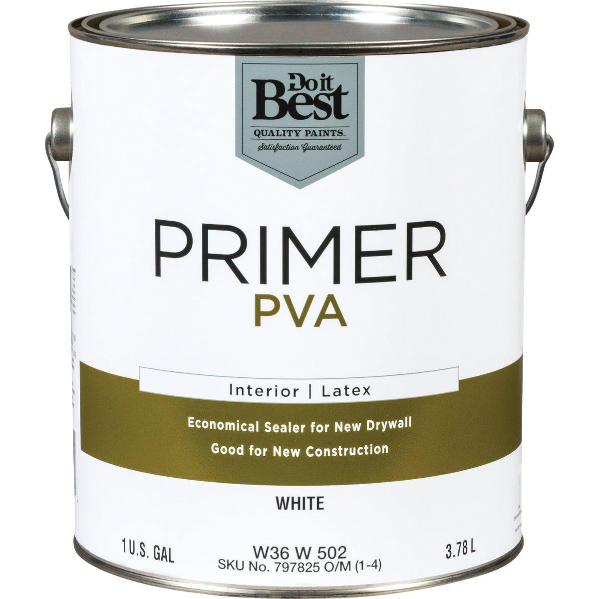 Do it Best PVA Interior Latex Drywall Primer White 1 Gal