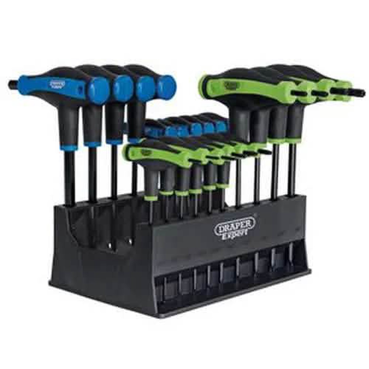 Draper 70388 Soft Grip 'T' Handle Hexagon And Tx-Star End Key Set (20 Piece)