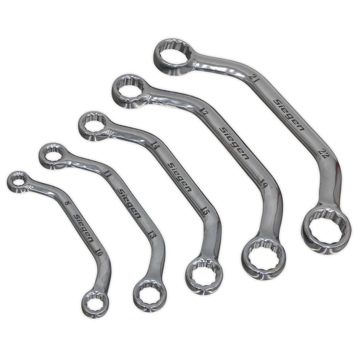 Sealey Obstruction Spanner Set 5pc Metric S0716