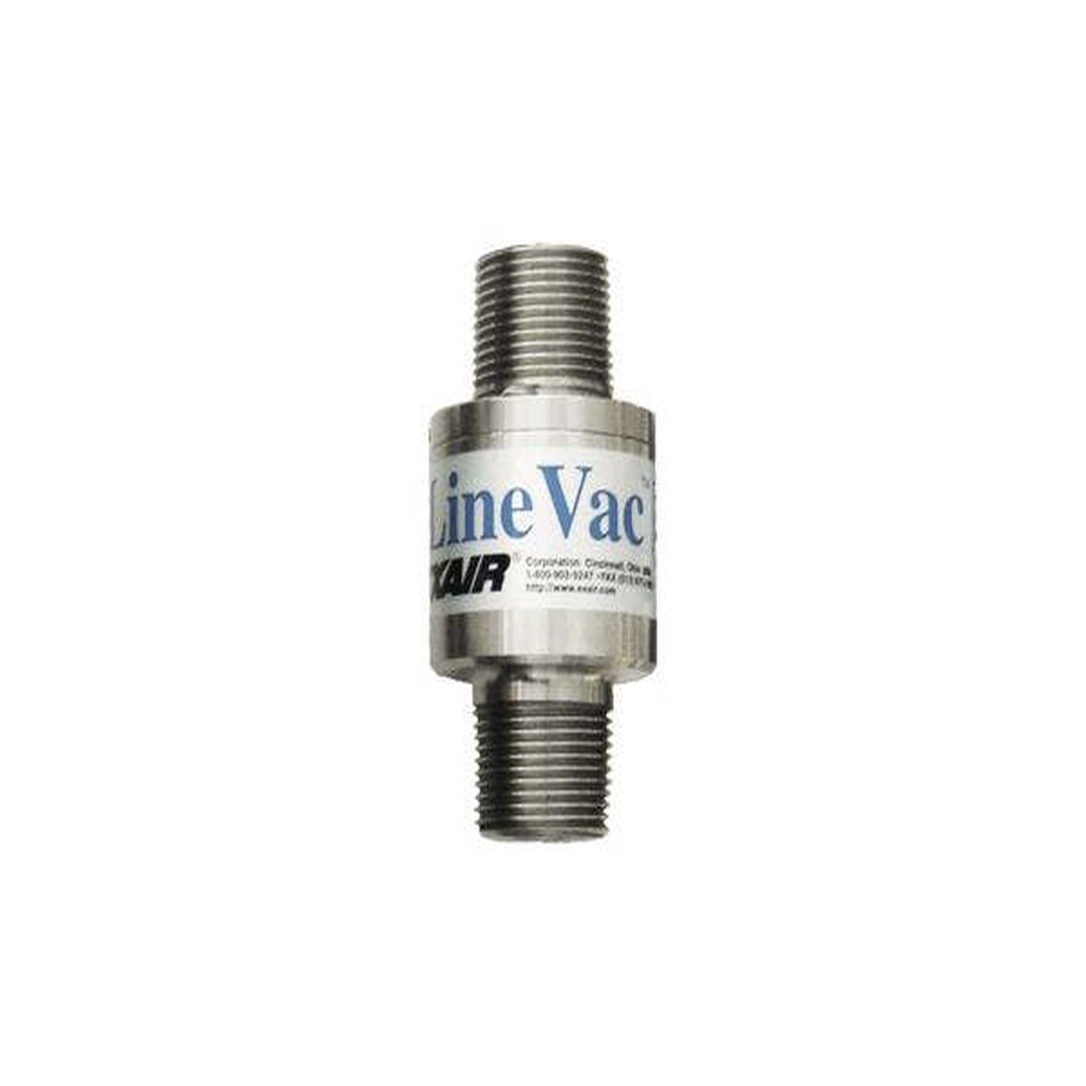 Exair 1" NPT 316 Stainless Steel Threaded Line Vac, Air Operated Conveyor