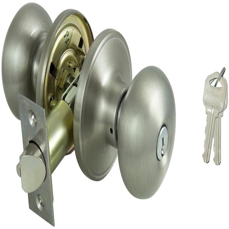 ProSource TFX200V-PS Entry Knob, Satin Nickel, KW1, KA3 Keyway, 3 Grade, Pack of 3