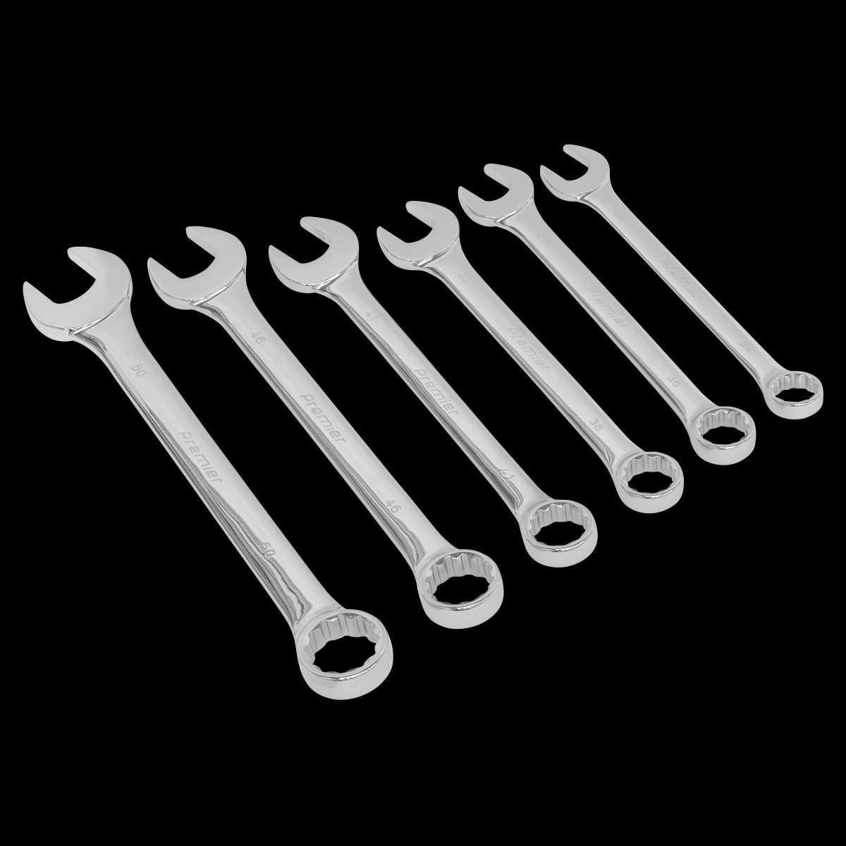 Sealey AK6324 6pc Super Jumbo Combination Spanner Set