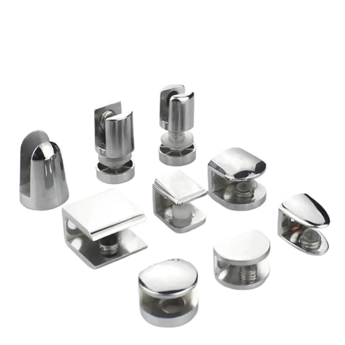 16 Piece Cabinet Shelf Clips Zinc Alloy Glass Clamp Holders Wood Shelf Supports Bracket Clips For Furniture Hardware Accessories Beefy Durable Heavy Duty Anti Slip Easy Install And Stable