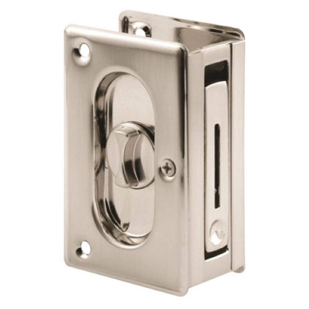 Prime Line N7367 Satin Nickel Pocket Door Privacy Lock 038 Pull 8211 Quantity of 4