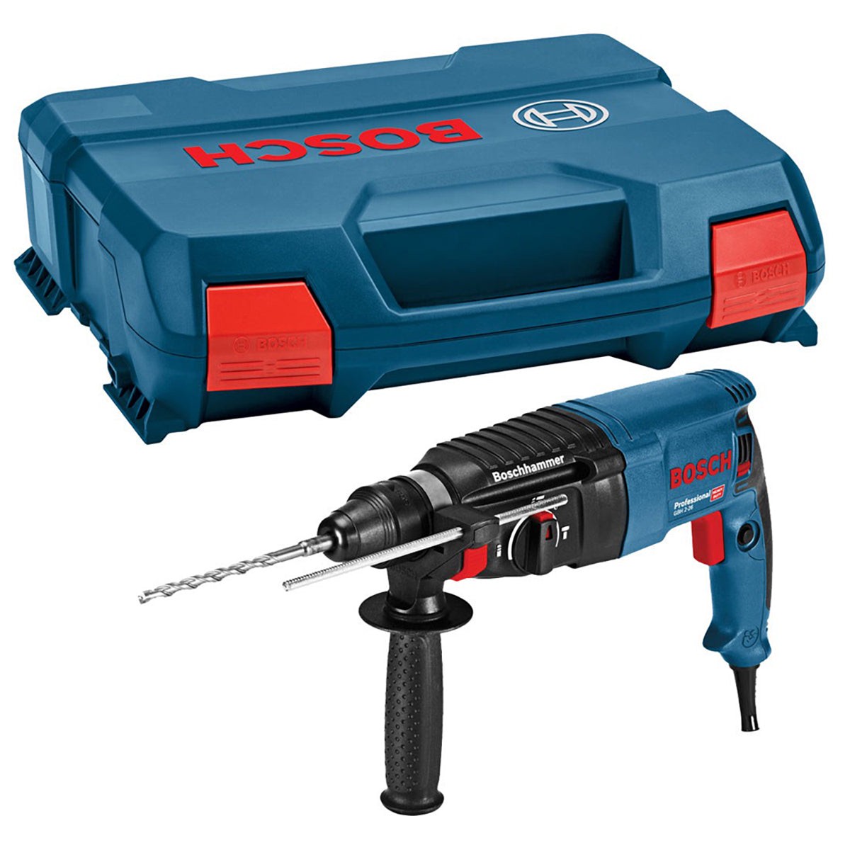 Bosch GBH 2-26 SDS+ Rotary Hammer Drill 240V with Case - 06112A3070