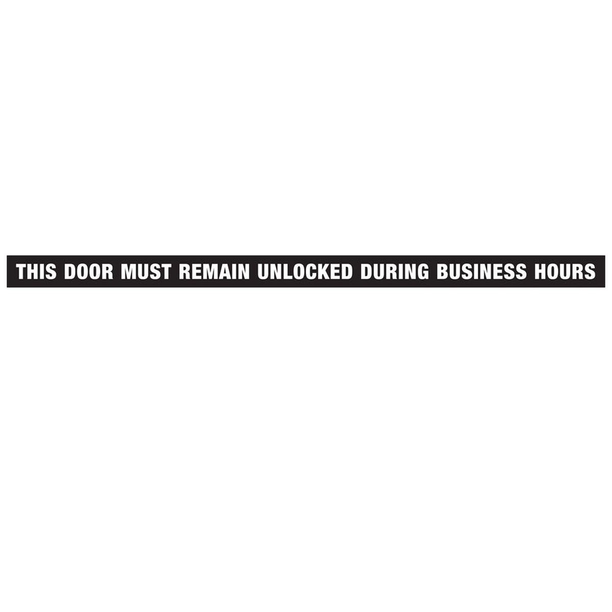 Hillman Black White Door Must Remain Locked Sign