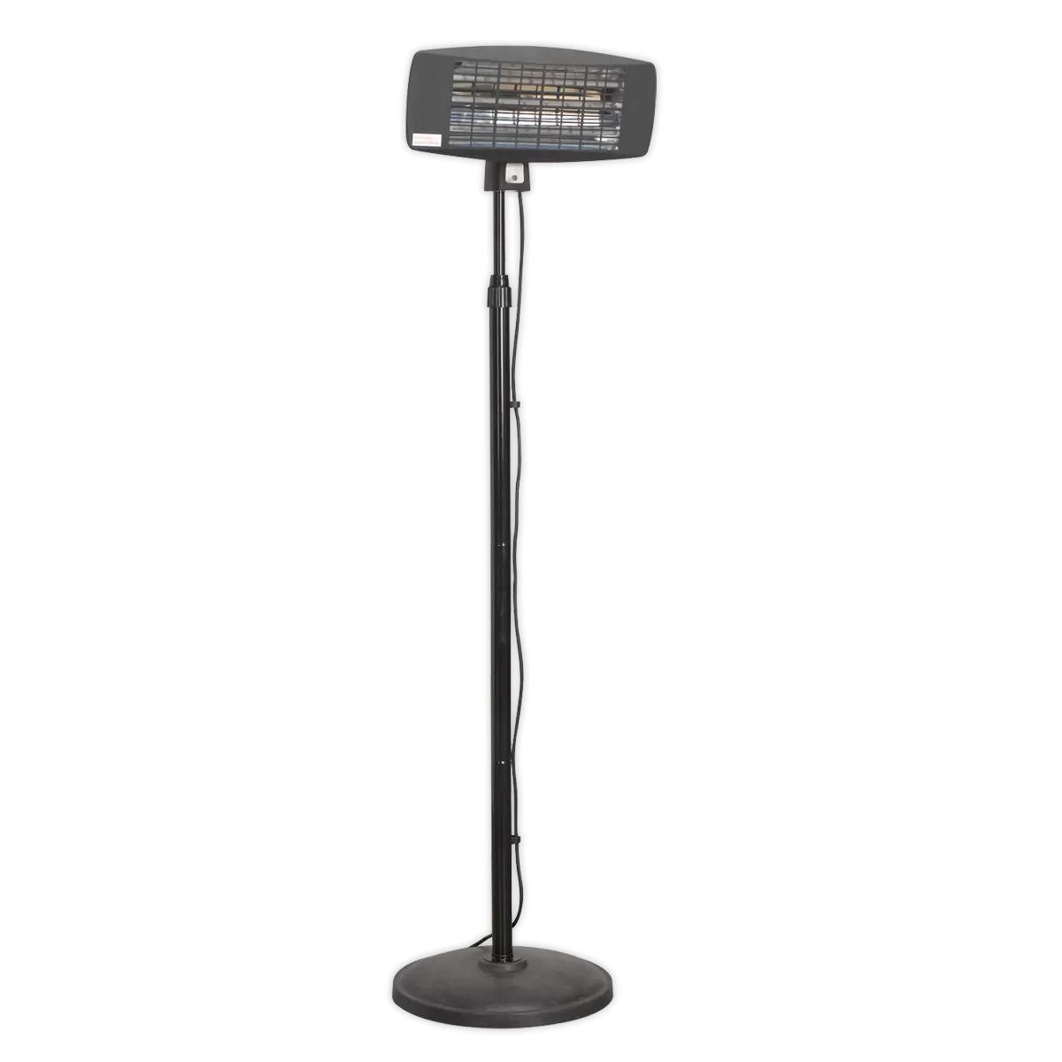 Sealey IFSH2003 Infrared Quartz Patio Heater with Telescopic Floor Stand 230V2000W