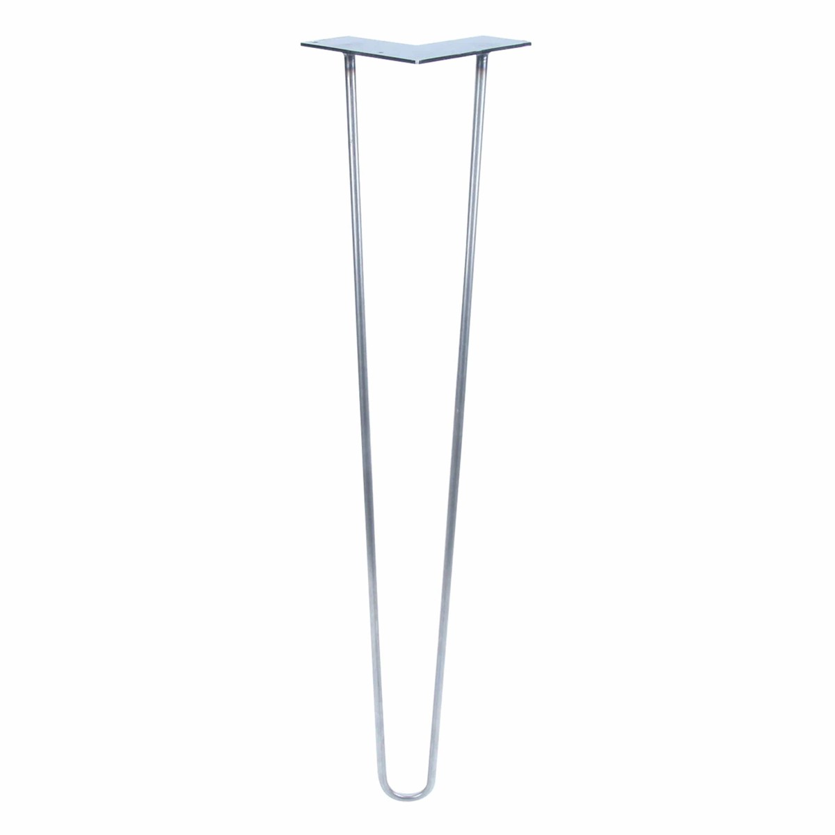 2-wire Hairpin Leg Raw Steel 38 x 28
