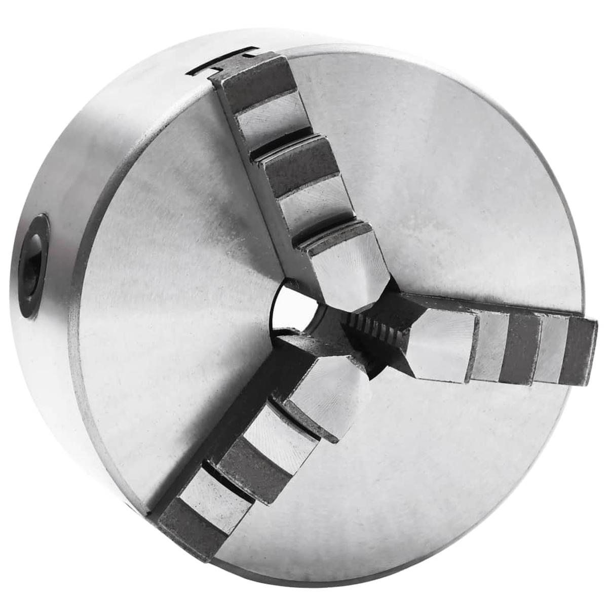 Berkfield 3 Jaw Self-Centering Lathe Chuck 125 mm Steel
