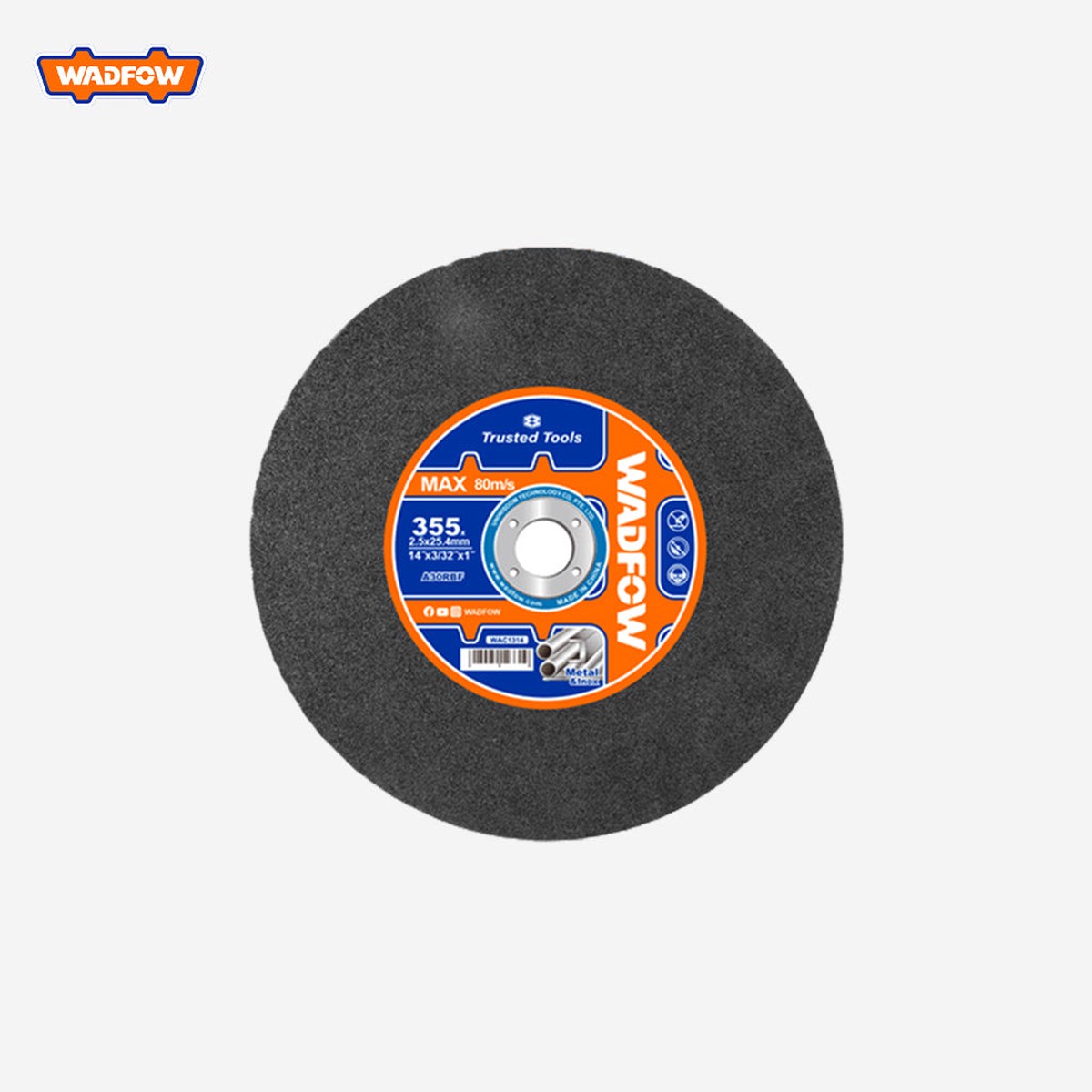 Wadfow Abrasive Metal Cutting Disc Cut-Off Wheel for Machine 14 Inches WAC1314