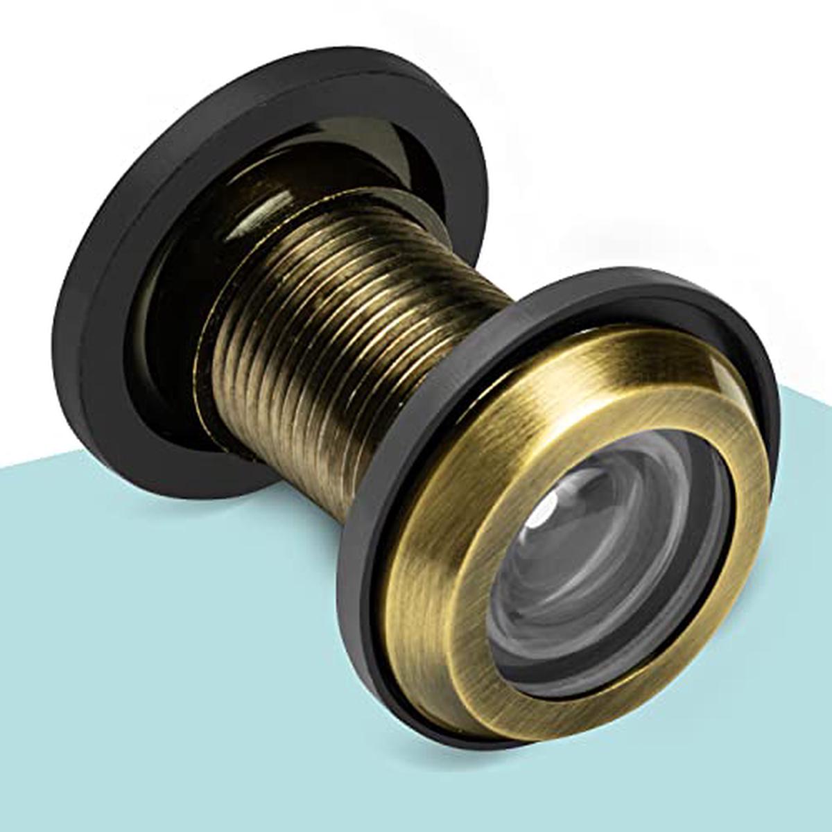 Plantex Door Eye Viewer/Eye Hole for Main Door/Door Eye viewer with 200 Degree Wide View for Peephole - Pack of 3 (Antique)