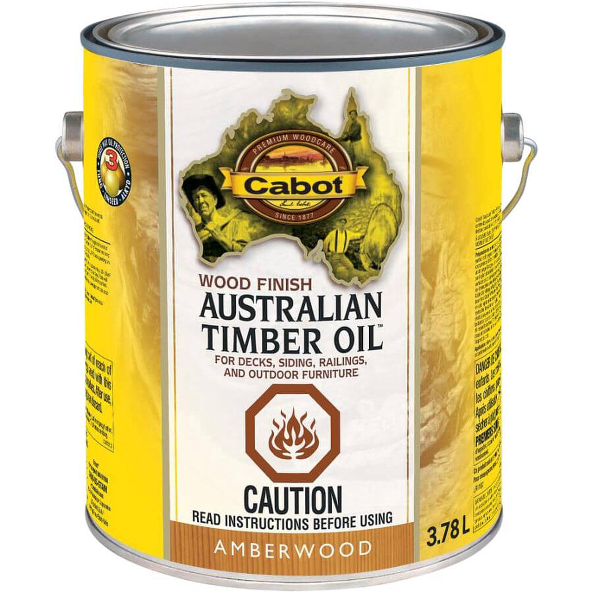 Wood Finish Australian Timber Oil Stain 8211 Amberwood 378 L