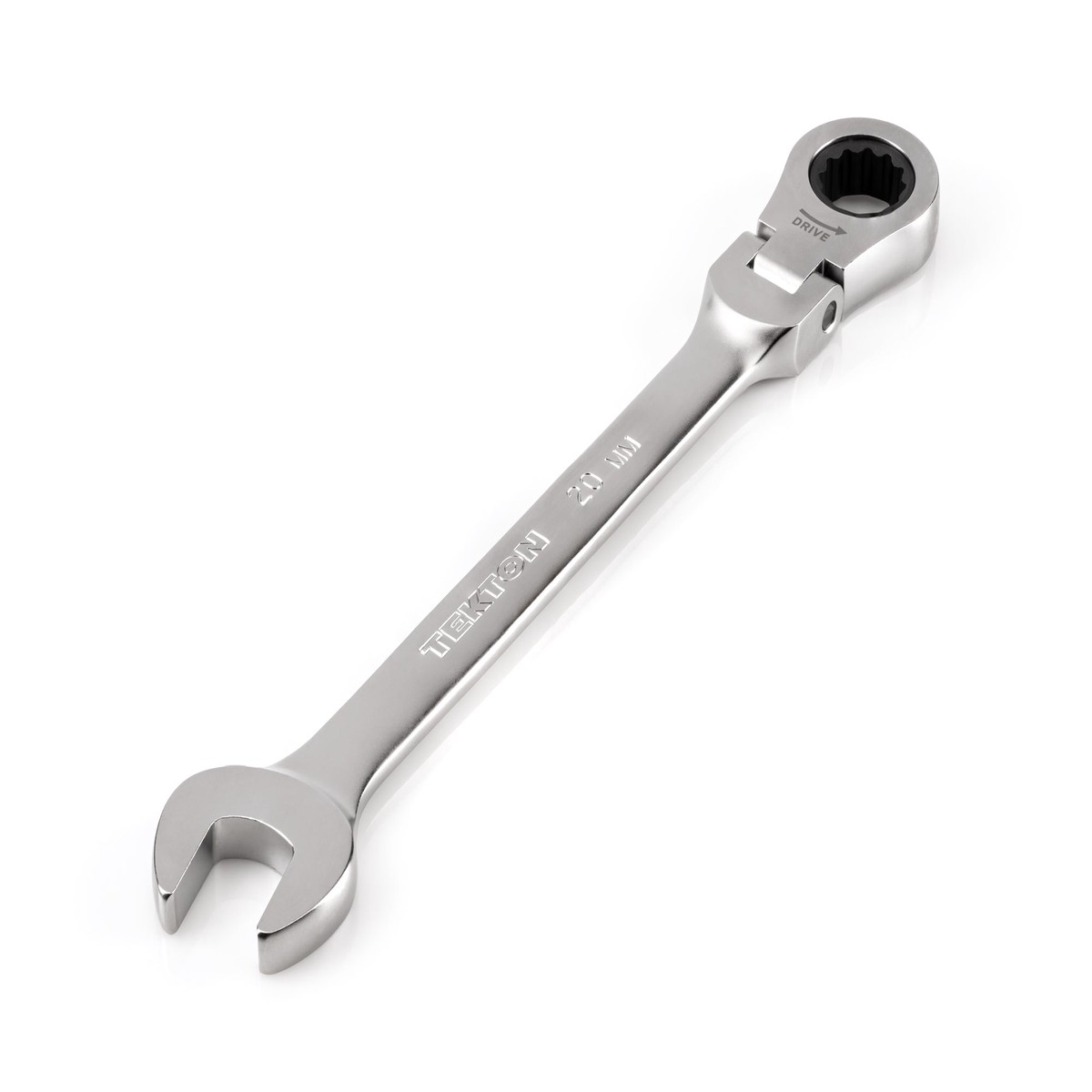 20 mm Flex Head 12-Point Ratcheting Combination Wrench