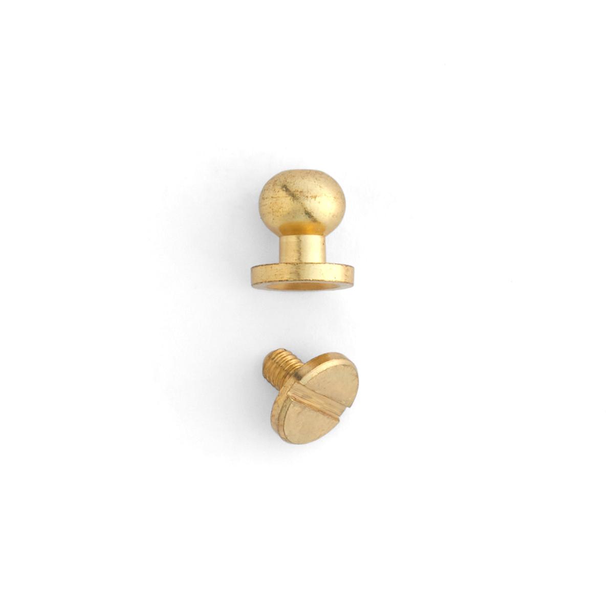 Button Stud - FINAL SALE - Brass Plate | 9/32" (7 mm)