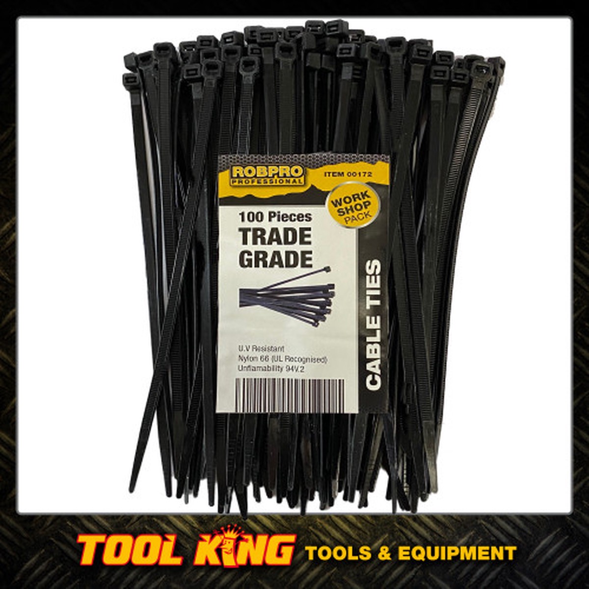 Cable Ties 100mm x 100pc pack TRADE QUALITY