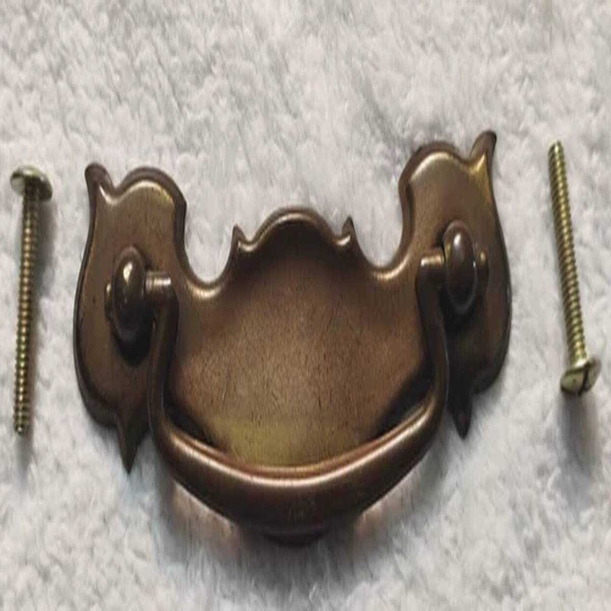 Antique Hardware Batwing Vintage Brass Drawer Pull 3 Centers w/Screws 11 Avail.
