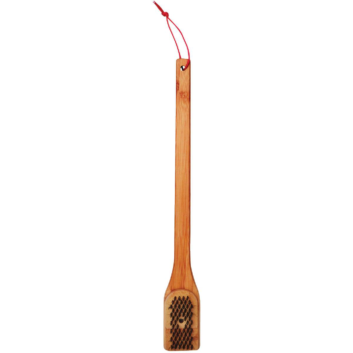 Weber 18 In Stainless Steel Bristles Bamboo Handle Grill Cleaning Brush