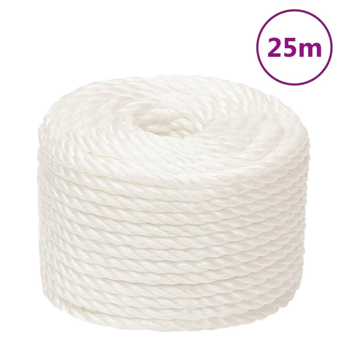 Berkfield Work Rope White 14 mm 25 m Polypropylene