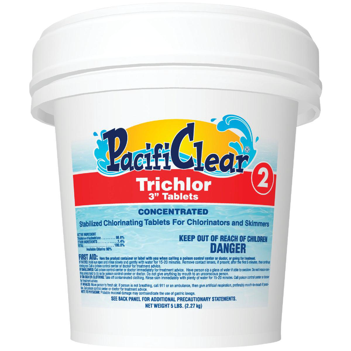 PacifiClear 3 In 5 Lb Trichlor Chlorine Tablet