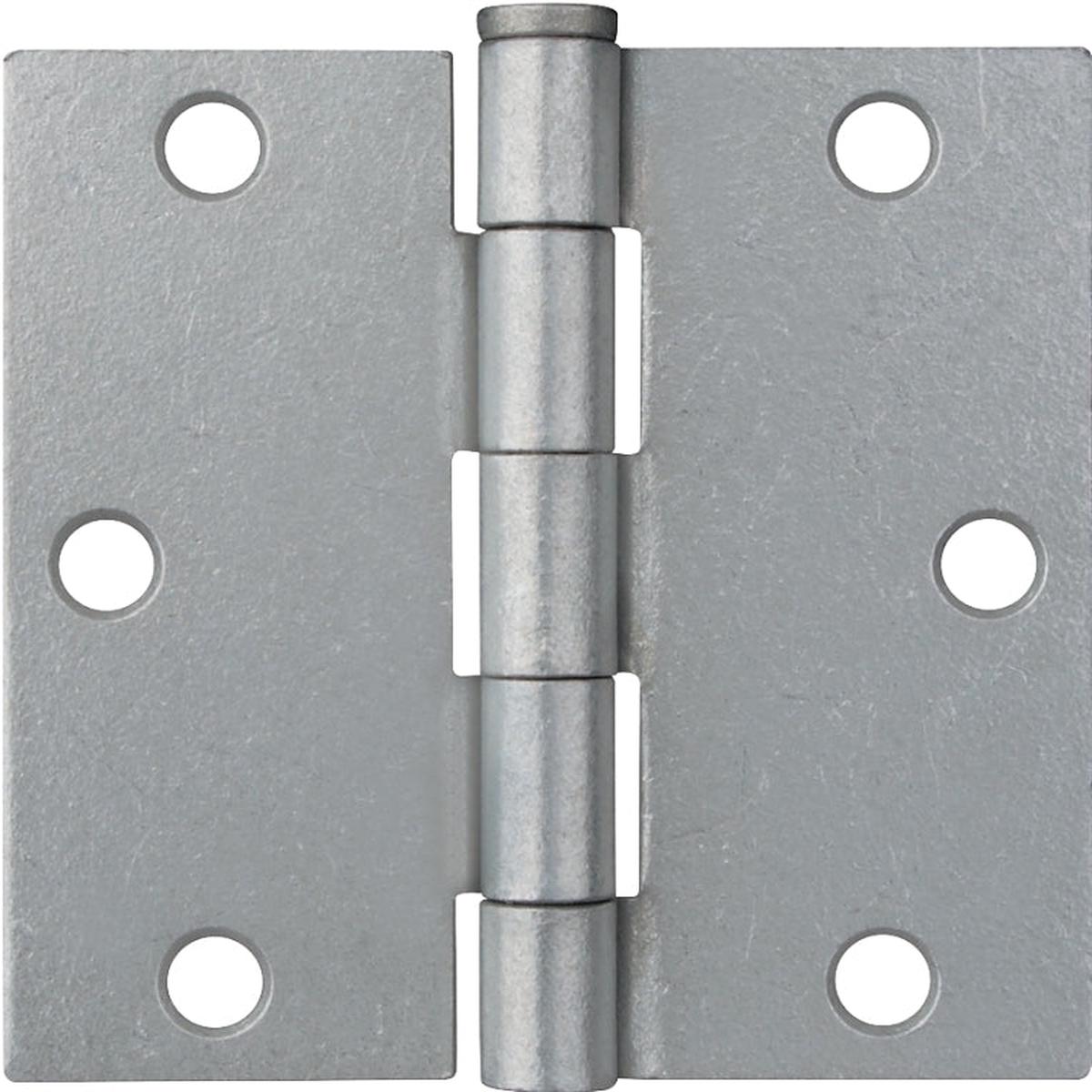 ProSource LR-045-PS Utility Hinge Steel Galvanized Removable Pin 180 deg Range of Motion Full Mortise Mounting
